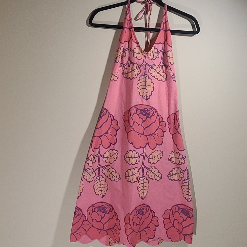 Rare Marimekko size M halter tie dress